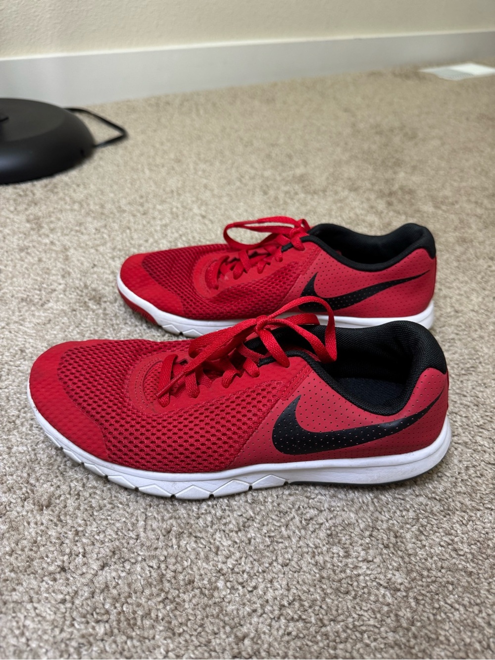 Nike YouthRed and Black Low-Top Training Sneakers